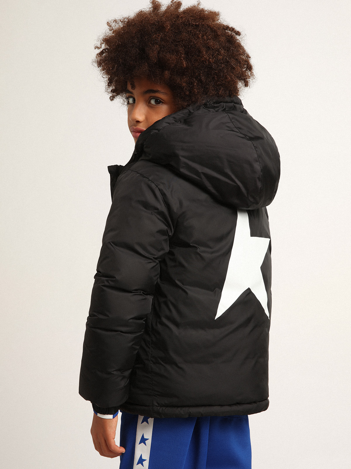 Black and hot sale white parka