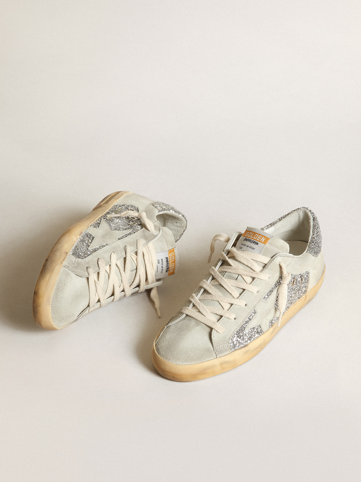 Silver glitter golden hot sale goose sneakers