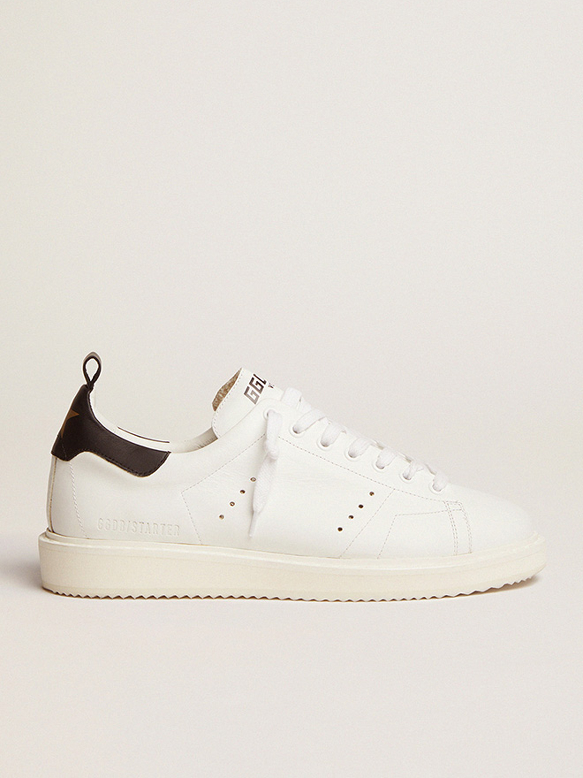 White sneakers 2025 with black heel