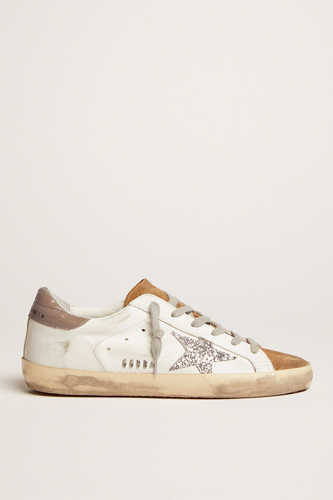 Golden goose superstar store glitter sneaker