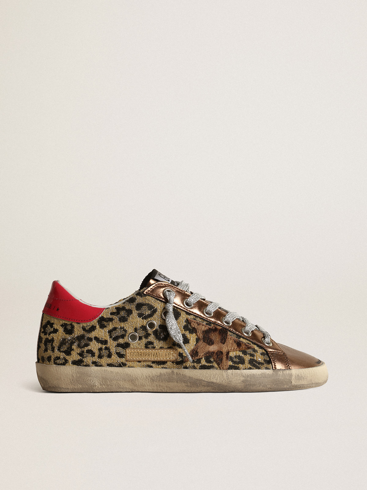 Animal-print Super-Star LTD with leopard-print pony skin star | Golden Goose