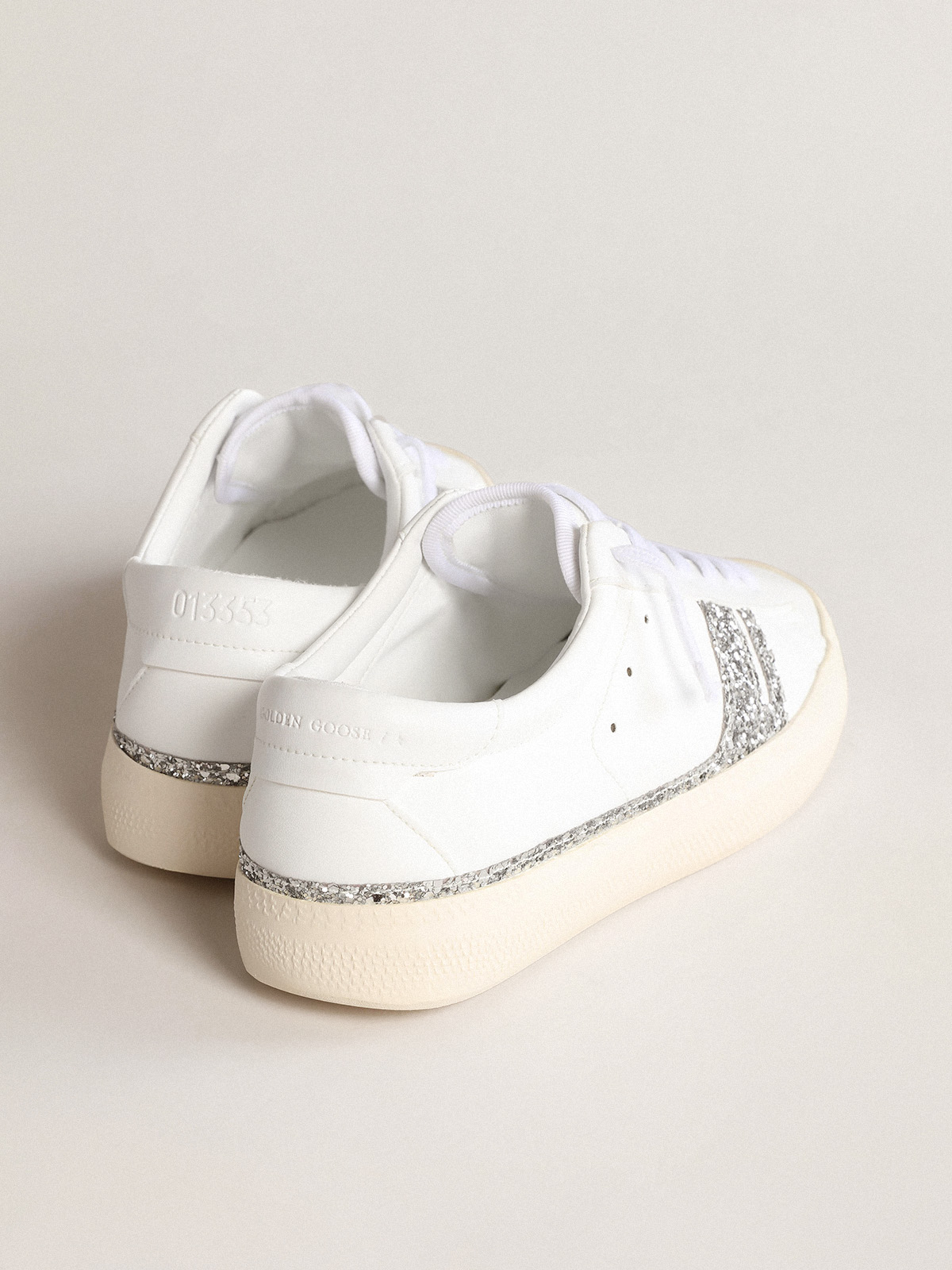 Silver glitter sneakers Yatay Model 1B | Golden Goose