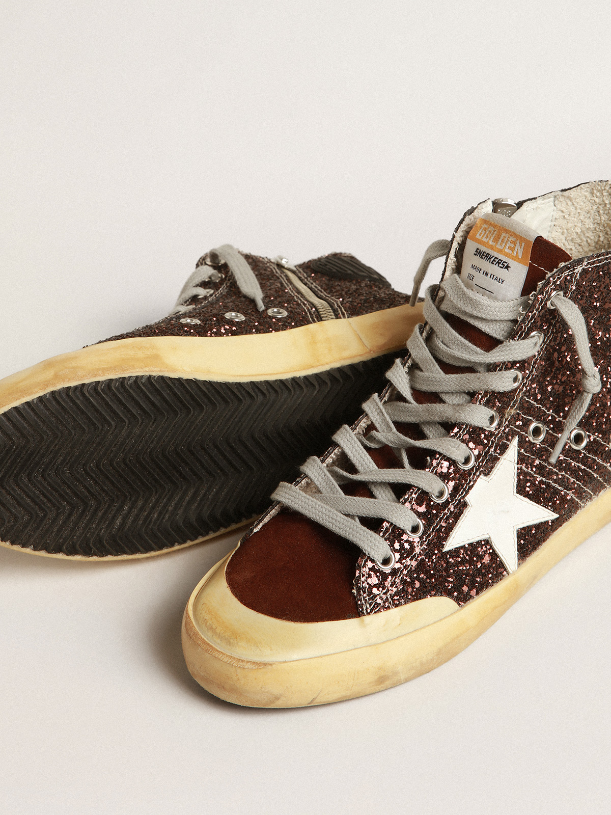 Golden goose best sale glitter francy