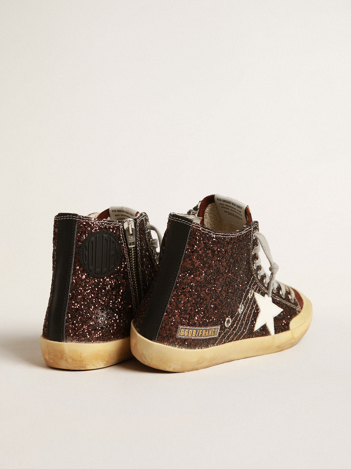 Golden goose 2024 glitter nere