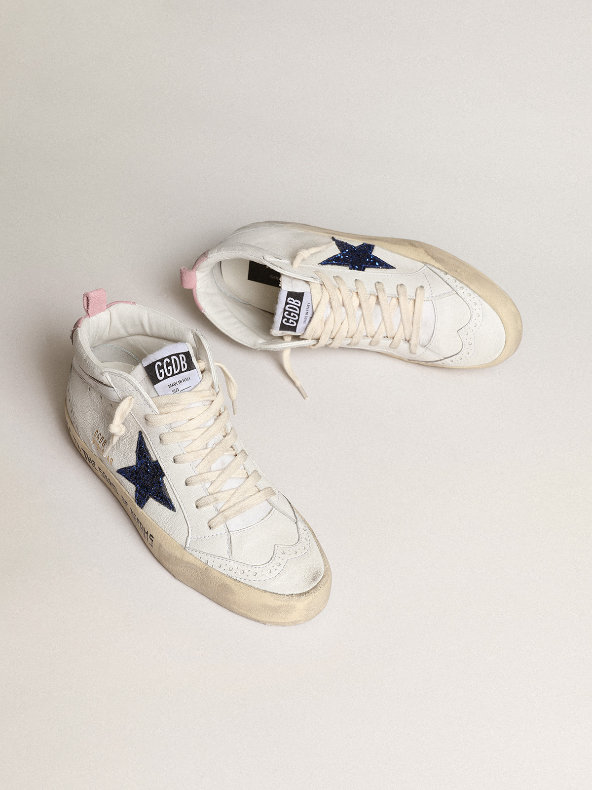 Golden goose blu clearance glitter