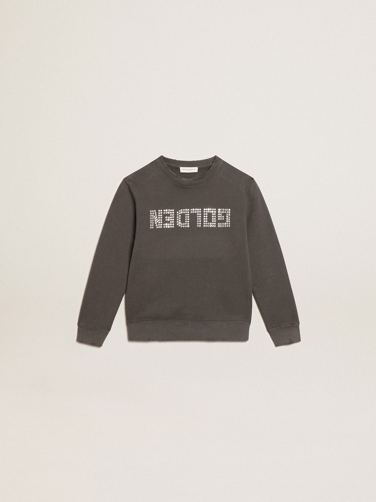 distressed gray sweatshirt