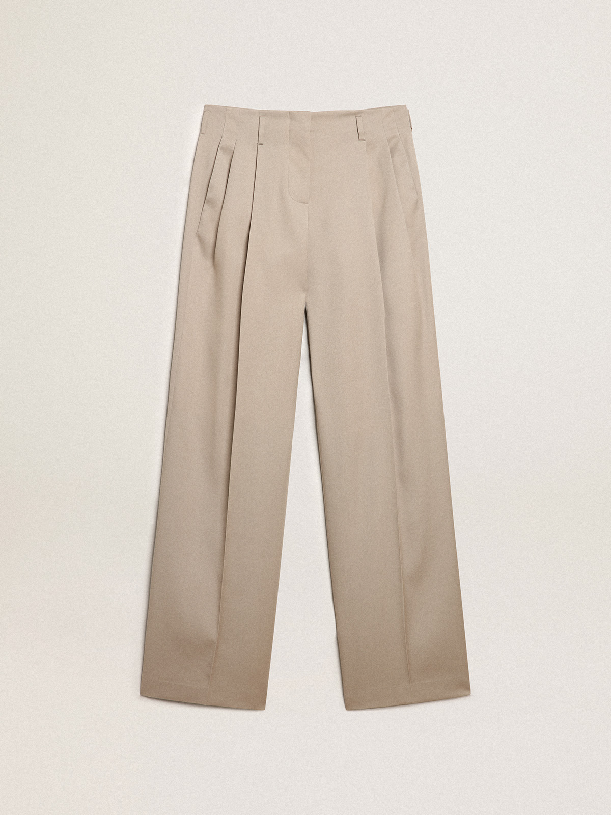 Gajess】wool wide pants／CAMEL／36