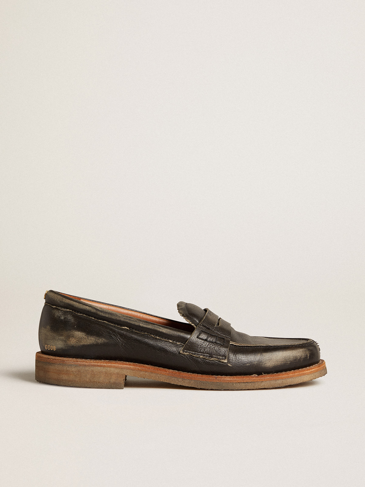 Women's Jerry loafer in black leather | Golden Goose