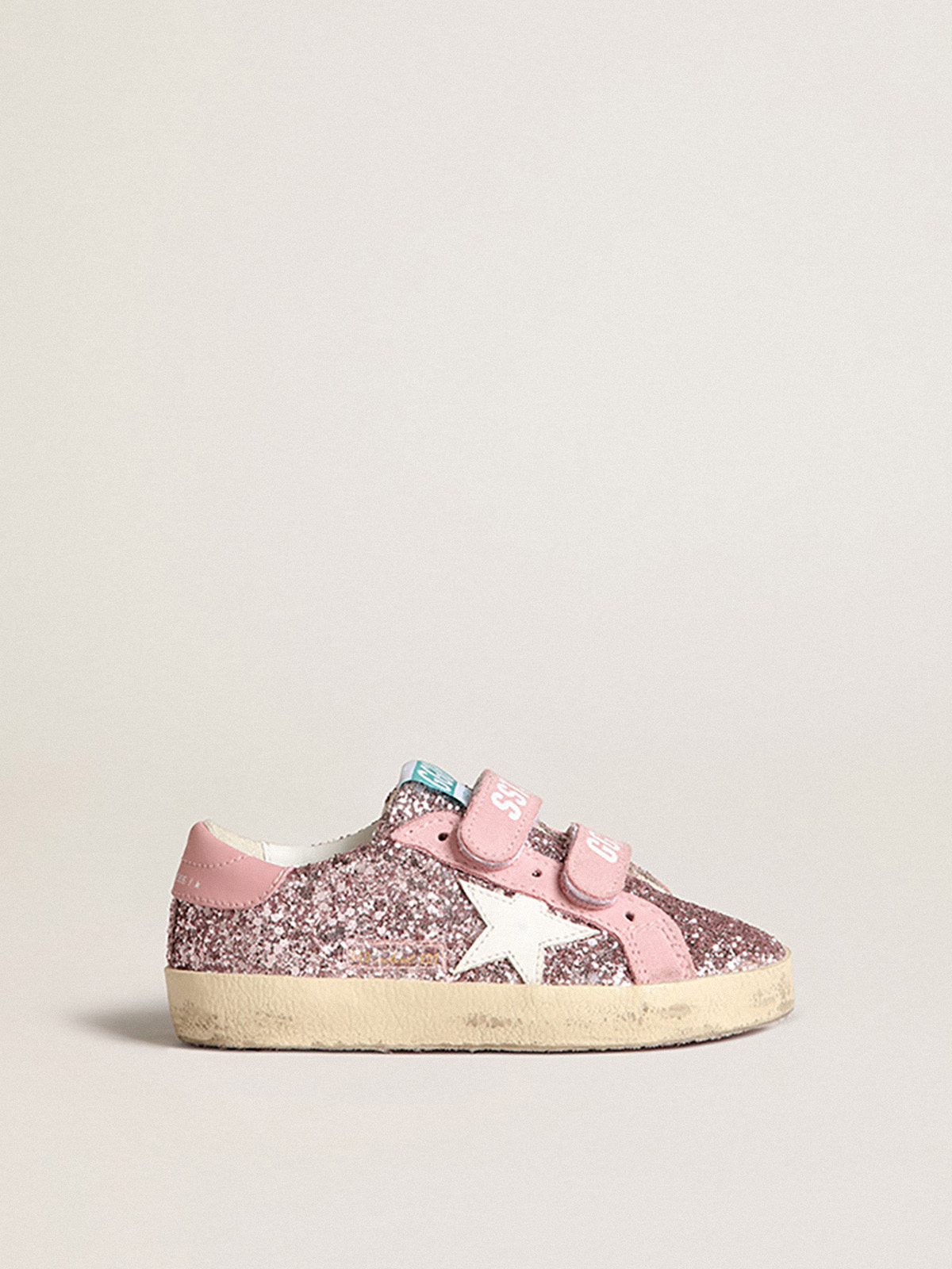 Golden goose rosa outlet glitter