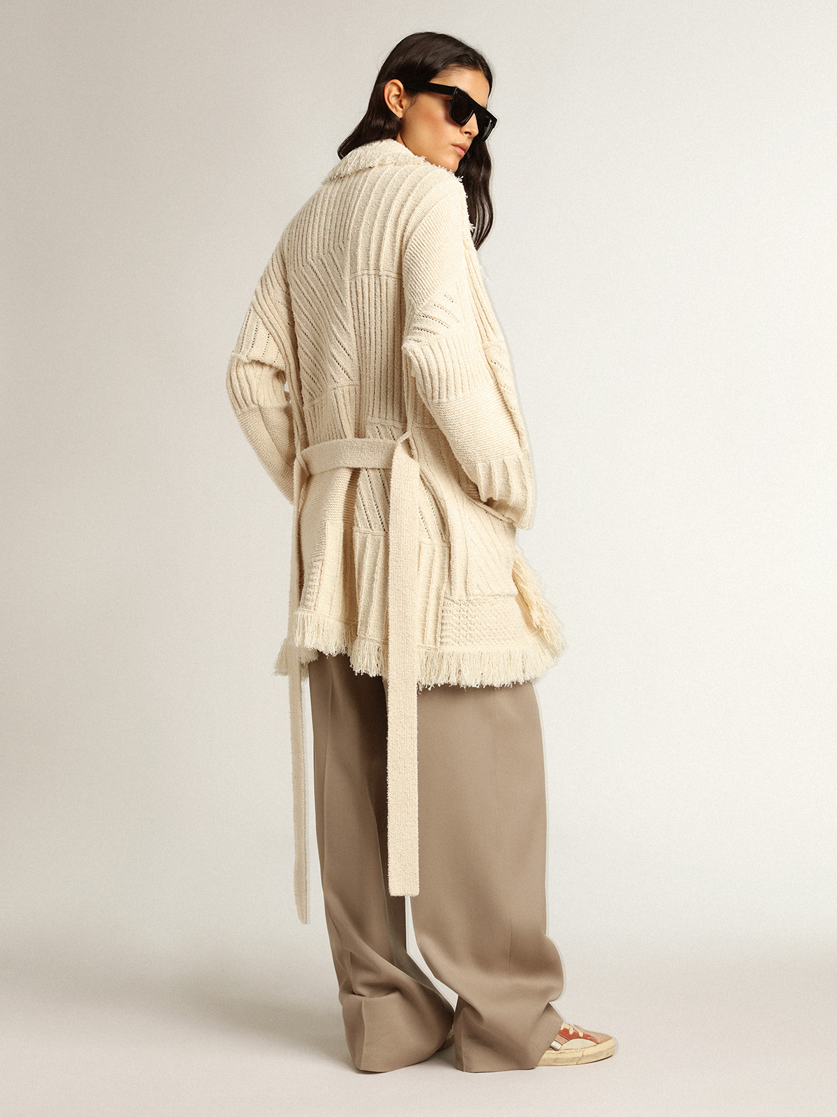 Plumes Belted Cardigan 404756