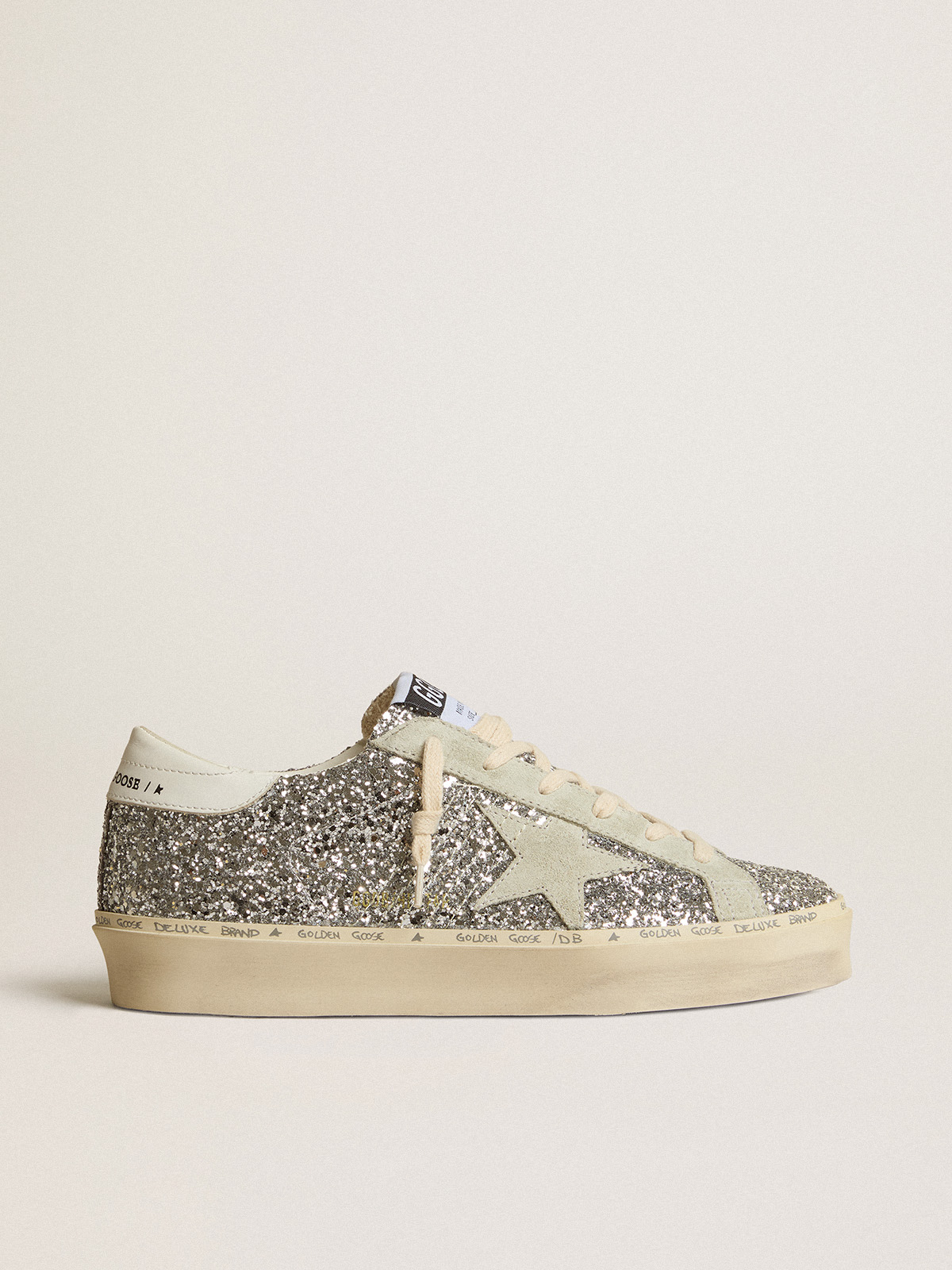 Golden goose silver store high tops