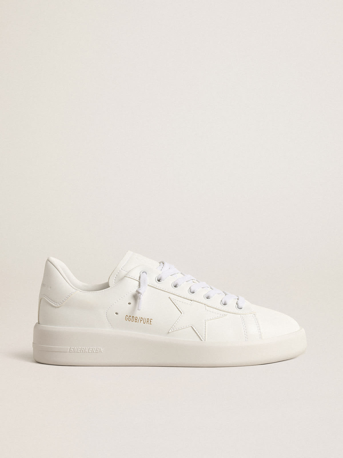 Women's bio-based Purestar with white star and heel tab | Golden Goose