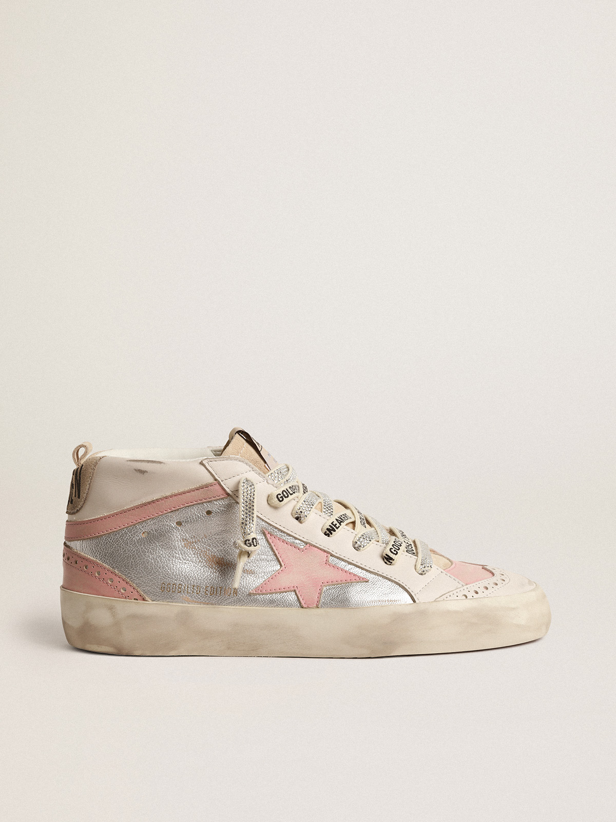 Pink and sale white golden goose