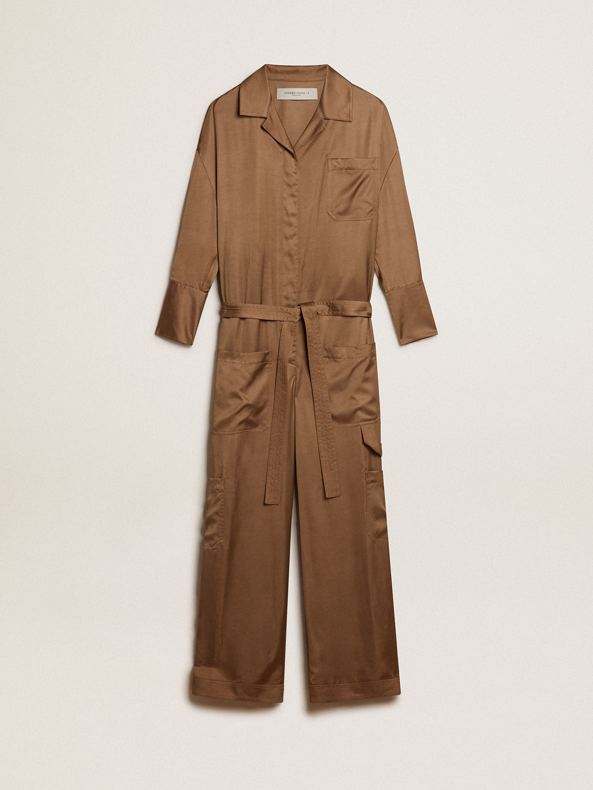 Ankle-length Jumpsuit - Dark beige - Ladies