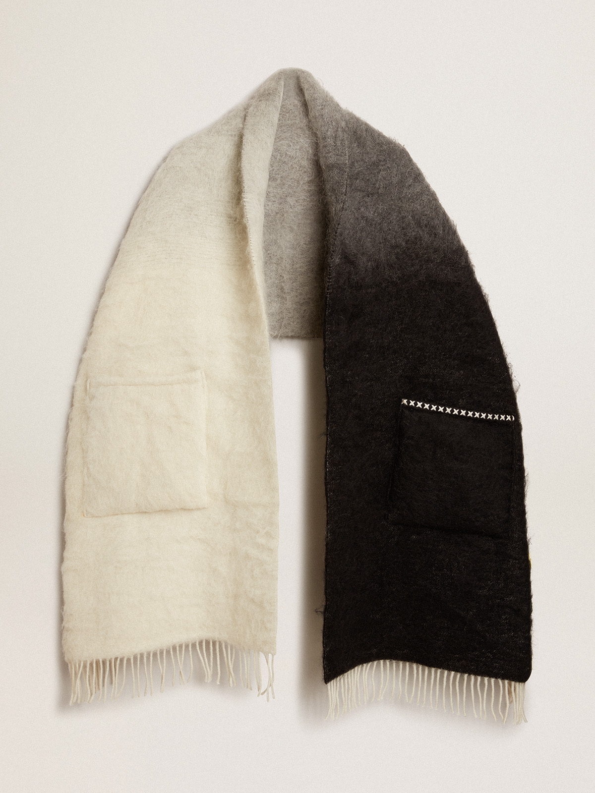 black wool scarf