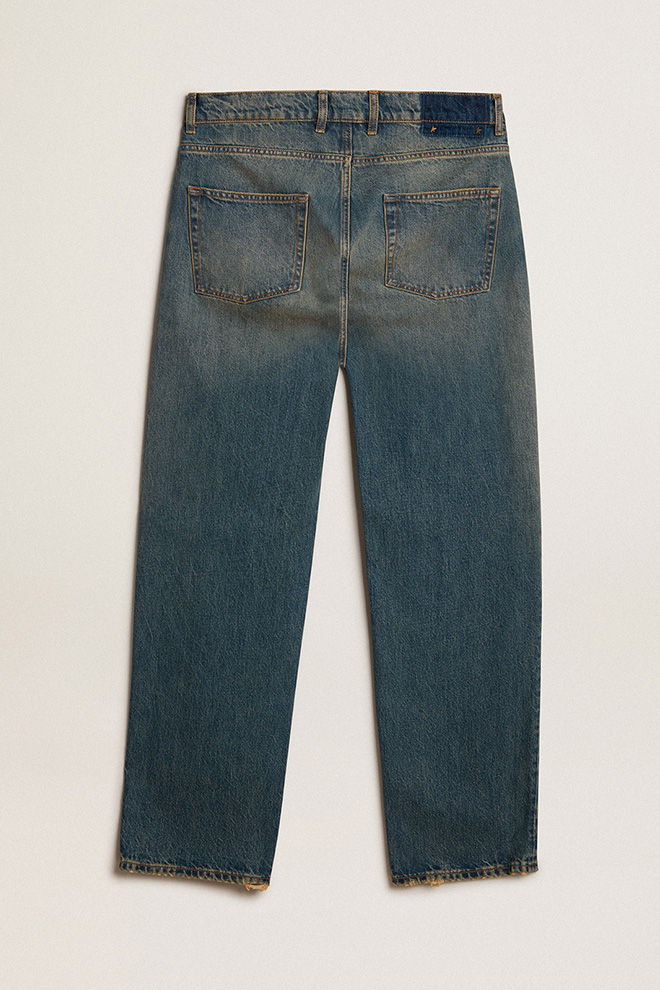 Vintage GUCCI Jeans Men Size W 36 L 34 Straight Fit Blue Pants