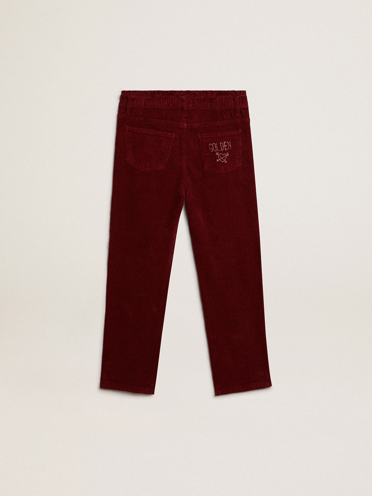 BURGUNDY WIDE LEG DRESS PANTS REGULAR FIT SUPER 150'S ITALIAN WOOL