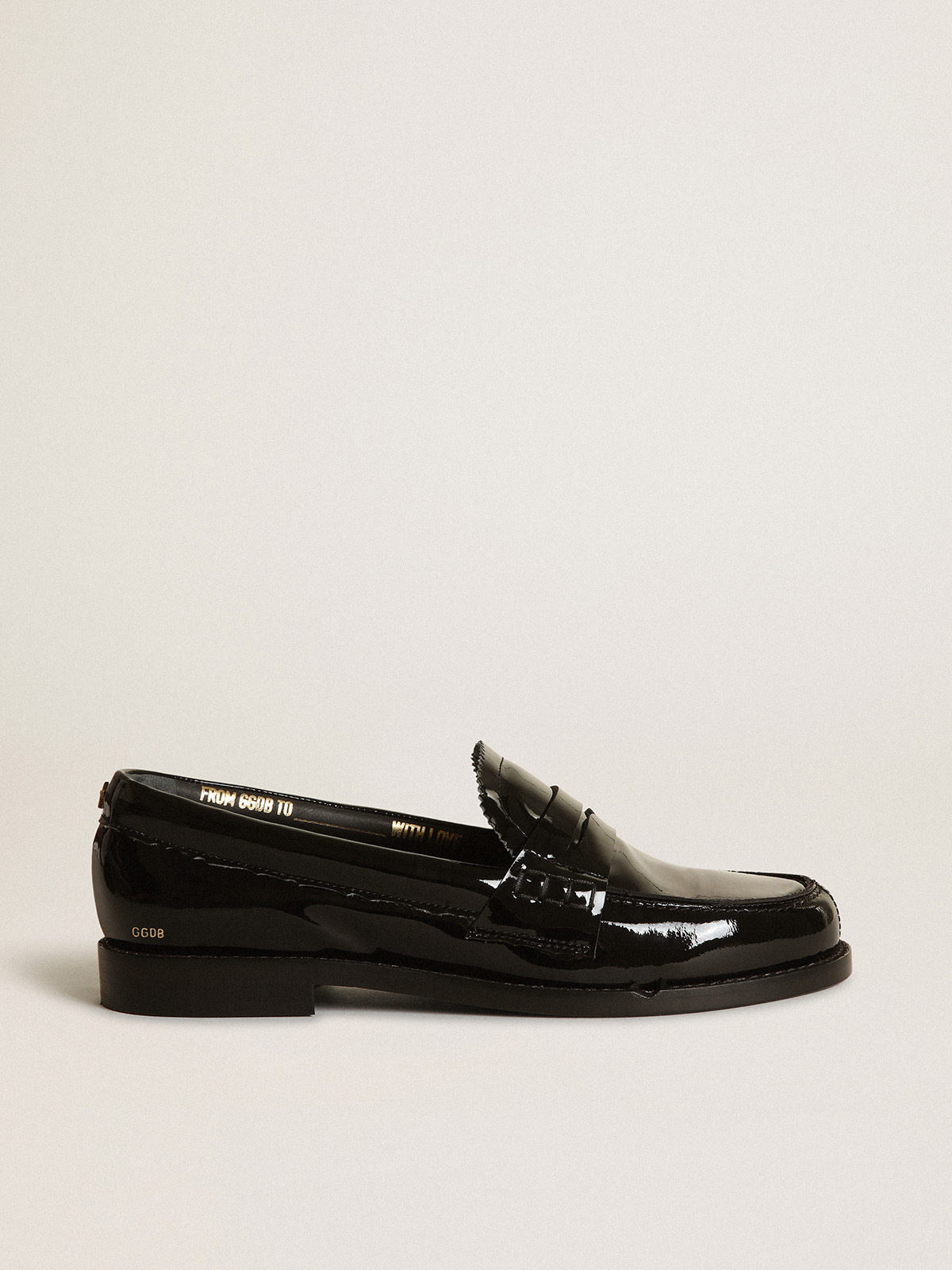 Black patent hot sale penny loafers