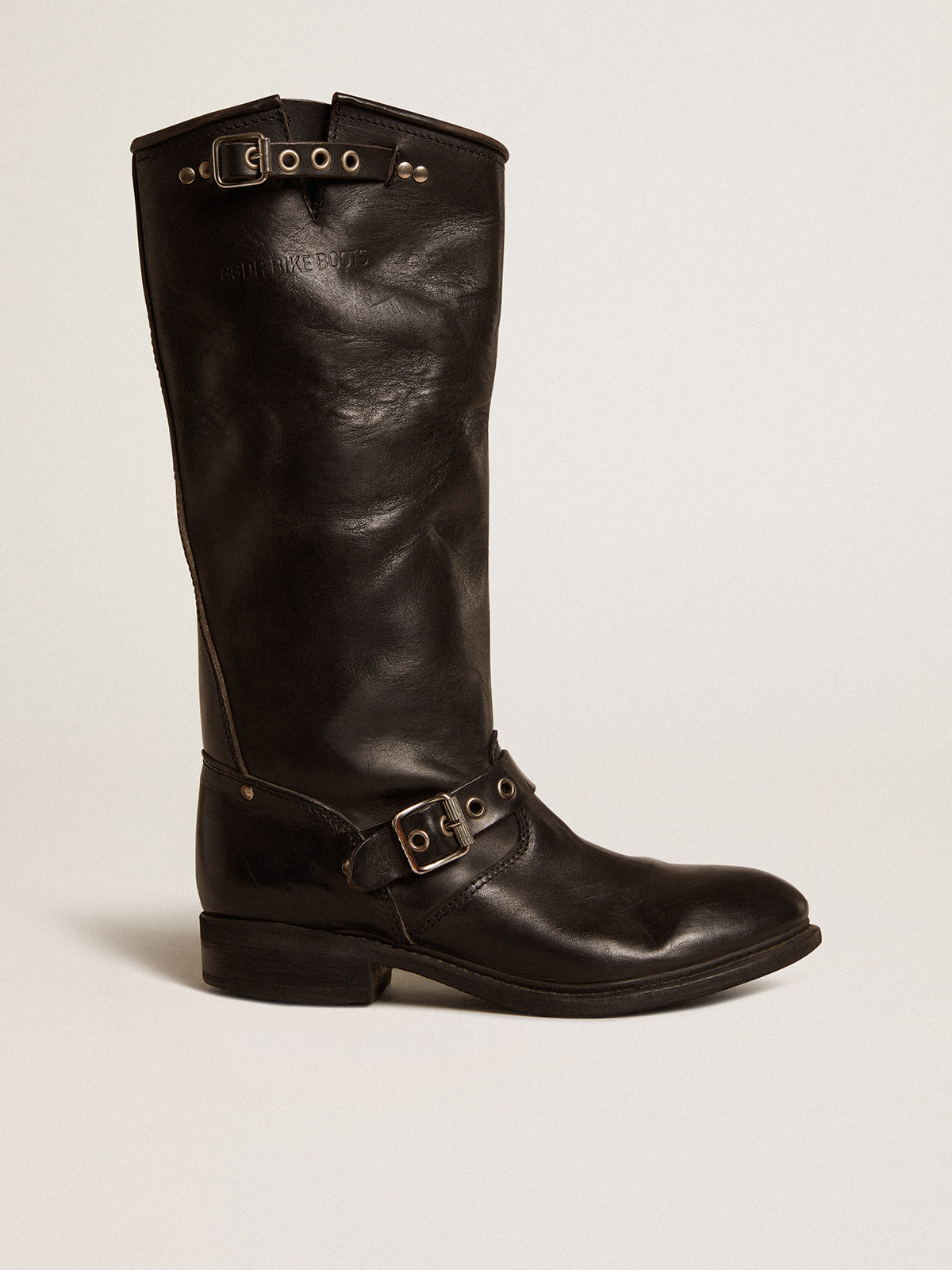 Black boots hotsell with silver studs