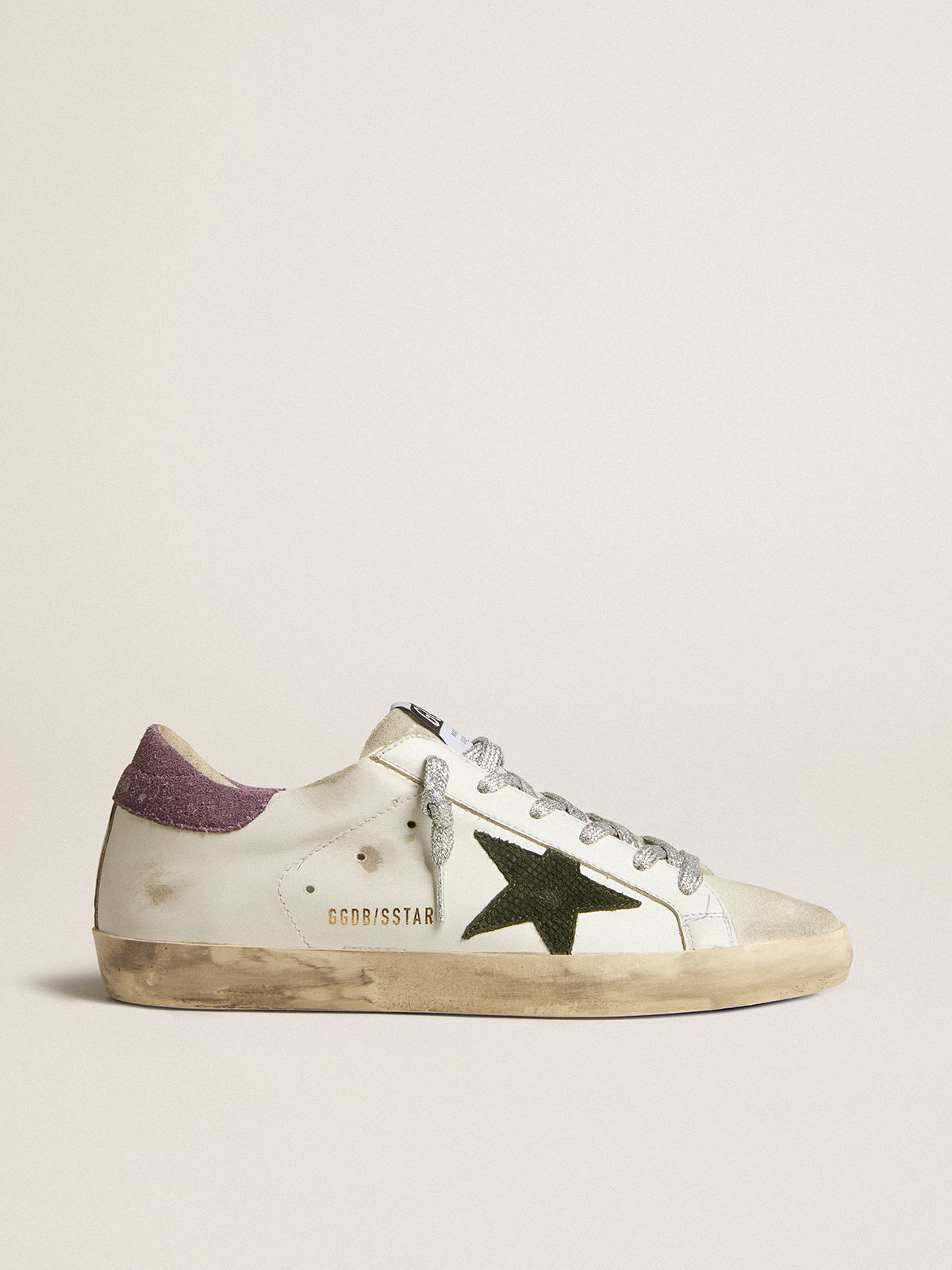 Purple golden discount goose sneakers