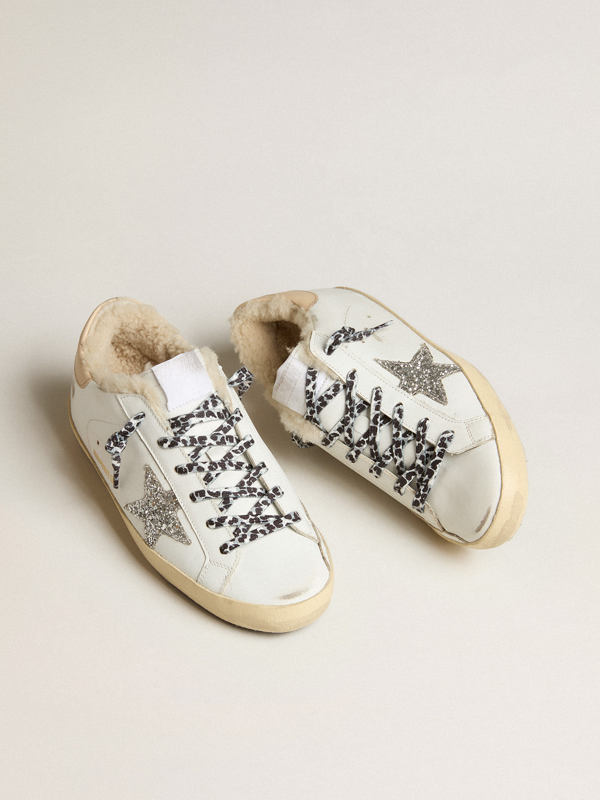 golden goose superstar sneakers glitter