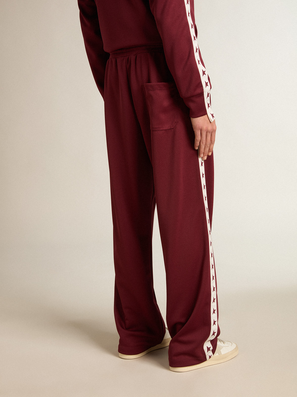 Kappa burgundy joggers sale