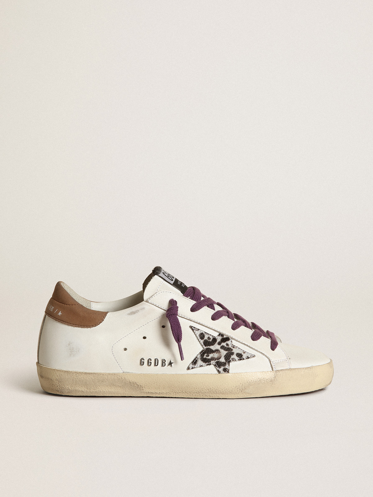 Golden goose clearance superstar leopard sneakers