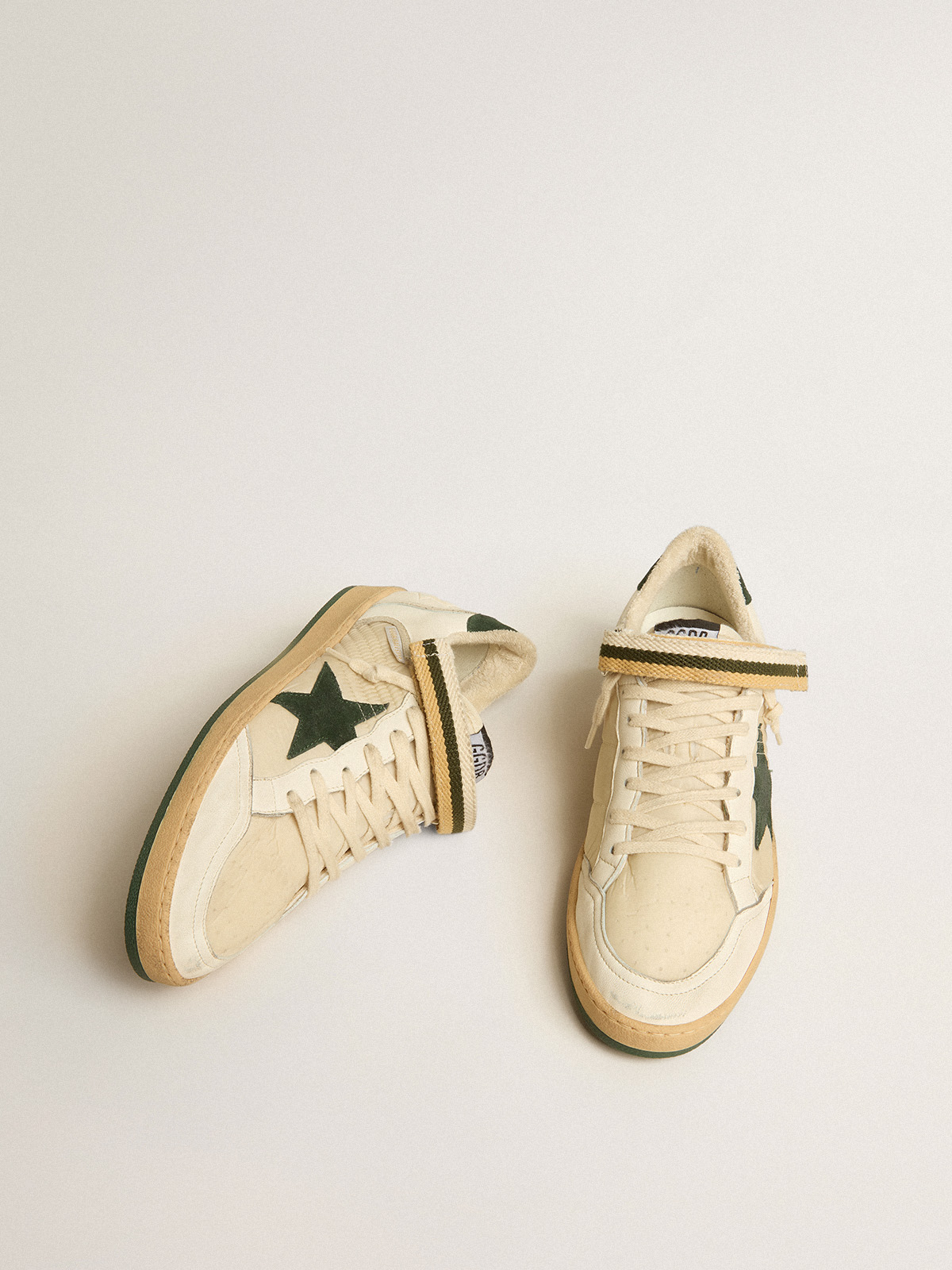 Golden goose hot sale green suede