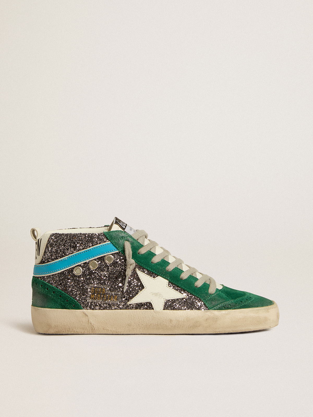 Golden goose verte pailletée sale