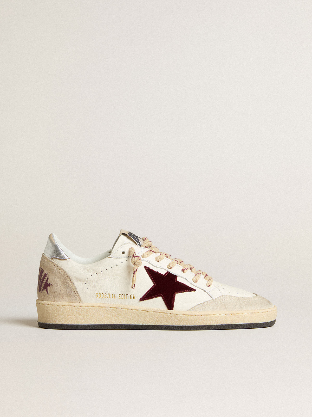 Men s Ball Star Mountain LTD in leather with burgundy velvet star