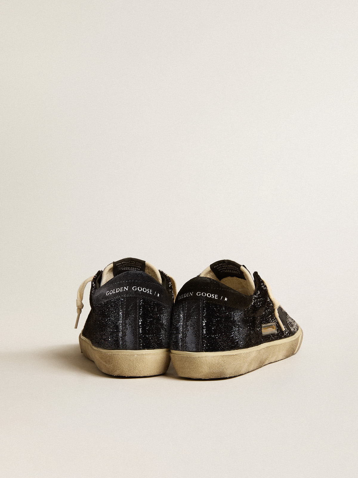 Womens black suede outlet superstar