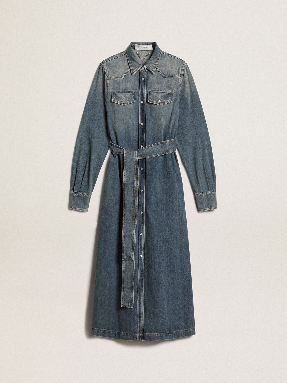 Denim shirt best sale dress with belt