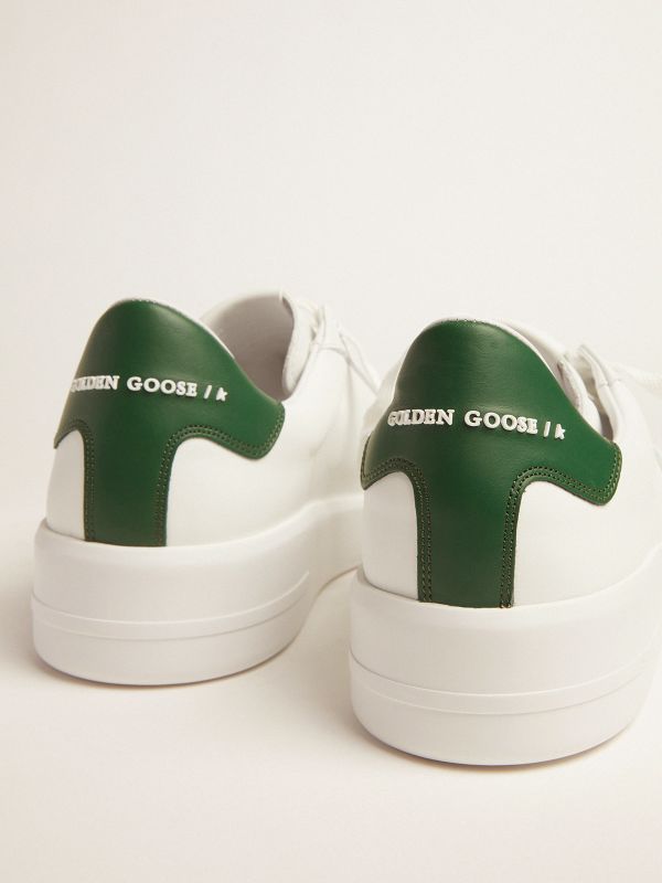 white shoes with green back