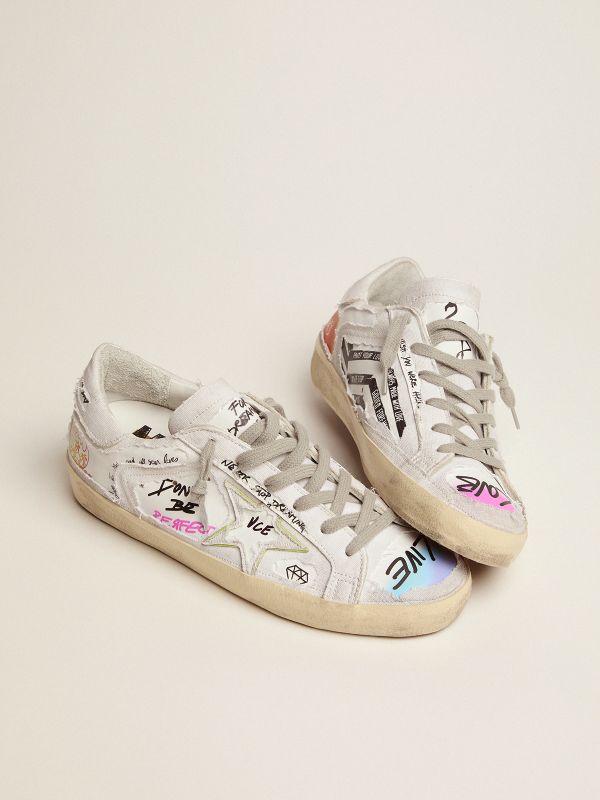 Super-Star Dream Maker sneakers in white color with reverse 