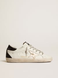 White trainers clearance with gold stars