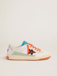 white sneakers with leopard back