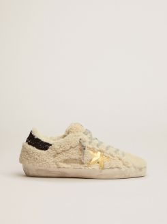 golden goose shearling loafers