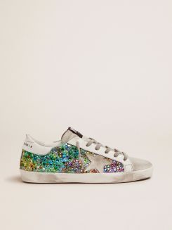 golden goose white ice silver turquoise