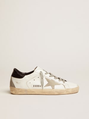 Hi Star sneakers with pink glitter star and black heel tab | Golden Goose