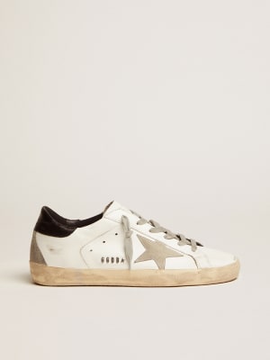 Men's Super-Star with glitter star and heel tab | Golden Goose