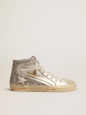 Women\'s Sky-Star high-top sneakers in leopard-print pony skin | Golden Goose