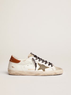 Men's Super-Star sneakers with suede star and brown heel tab