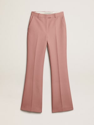 Pants in pink tailoring fabric
