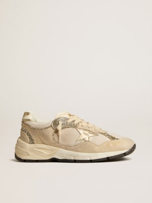 Women\'s Dad-Star in white mesh and suede | Golden Goose