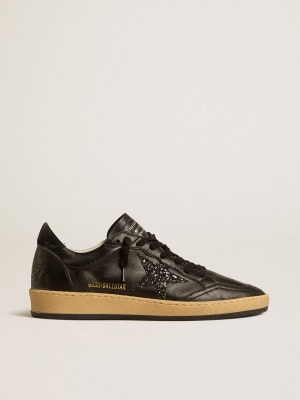 Golden Goose - Men's Ball Star in Black Suede with White Leather Star, Man, Size: 43