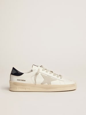 Super-Star with blue metallic leather star and black heel tab | Golden Goose