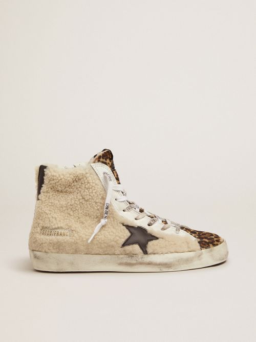 golden goose francy leopard sneaker