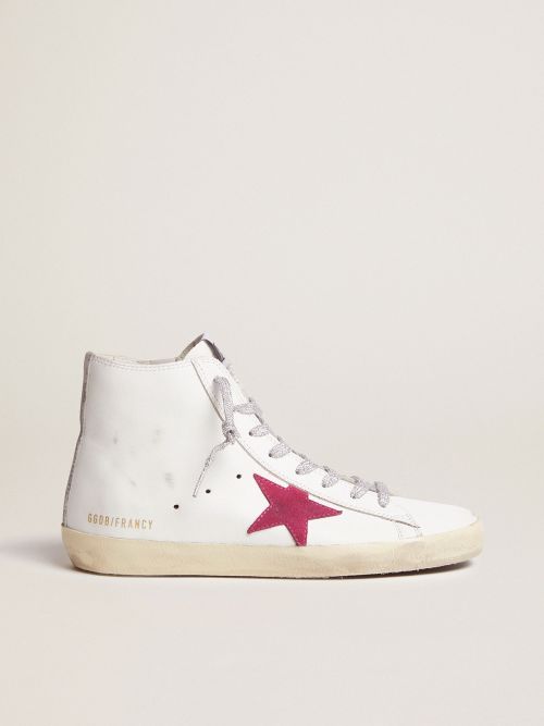 Francy sneakers with red star and camouflage insert | Golden Goose