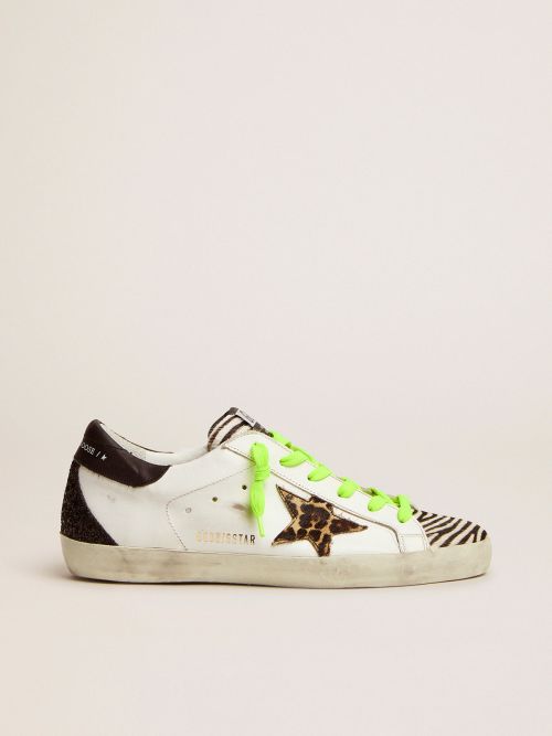 Super-Star LTD sneakers with animal-print pony skin tongue star |
