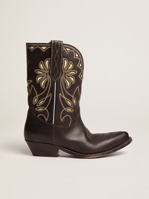 Star shop gold boot